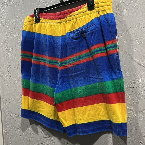 ☀️🏝️ POLO RALPH LAUREN Men's 8 Inch Striped Spa Cotton Terry Shorts Size Lg -EU - Picture 6 of 10